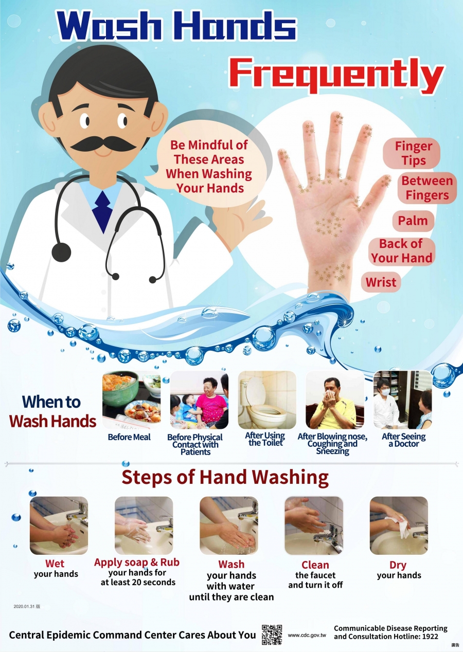 Wash hands Regularly 經常洗手不可少